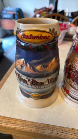 Budweiser beer steins