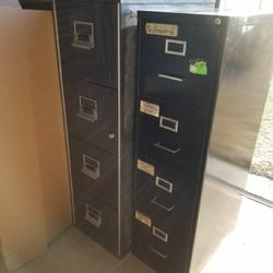 Fire Proof Black 4 Drawer File Cabinet 