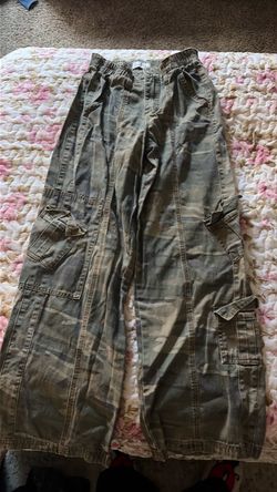 Camo Cargo Pants Wide Leg