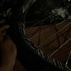 Zebra Design Rim With Tire