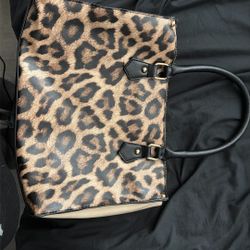 leopard print purse