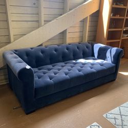 Restoration Hardware Indigo Chesterfield Sofa 