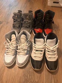 Jordans 1s, 4s, 11s