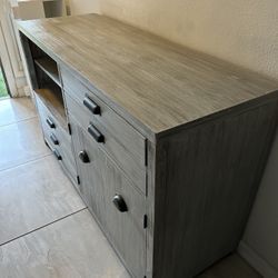 Farmhouse Wood Tv Media Stand