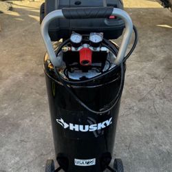 Husky 20 Gal. 200 PSI Oil Free Portable Vertical Electric Air Compressor
