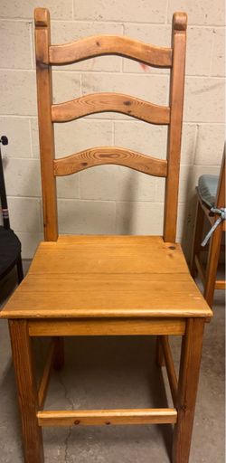 Solid pine dining chairs