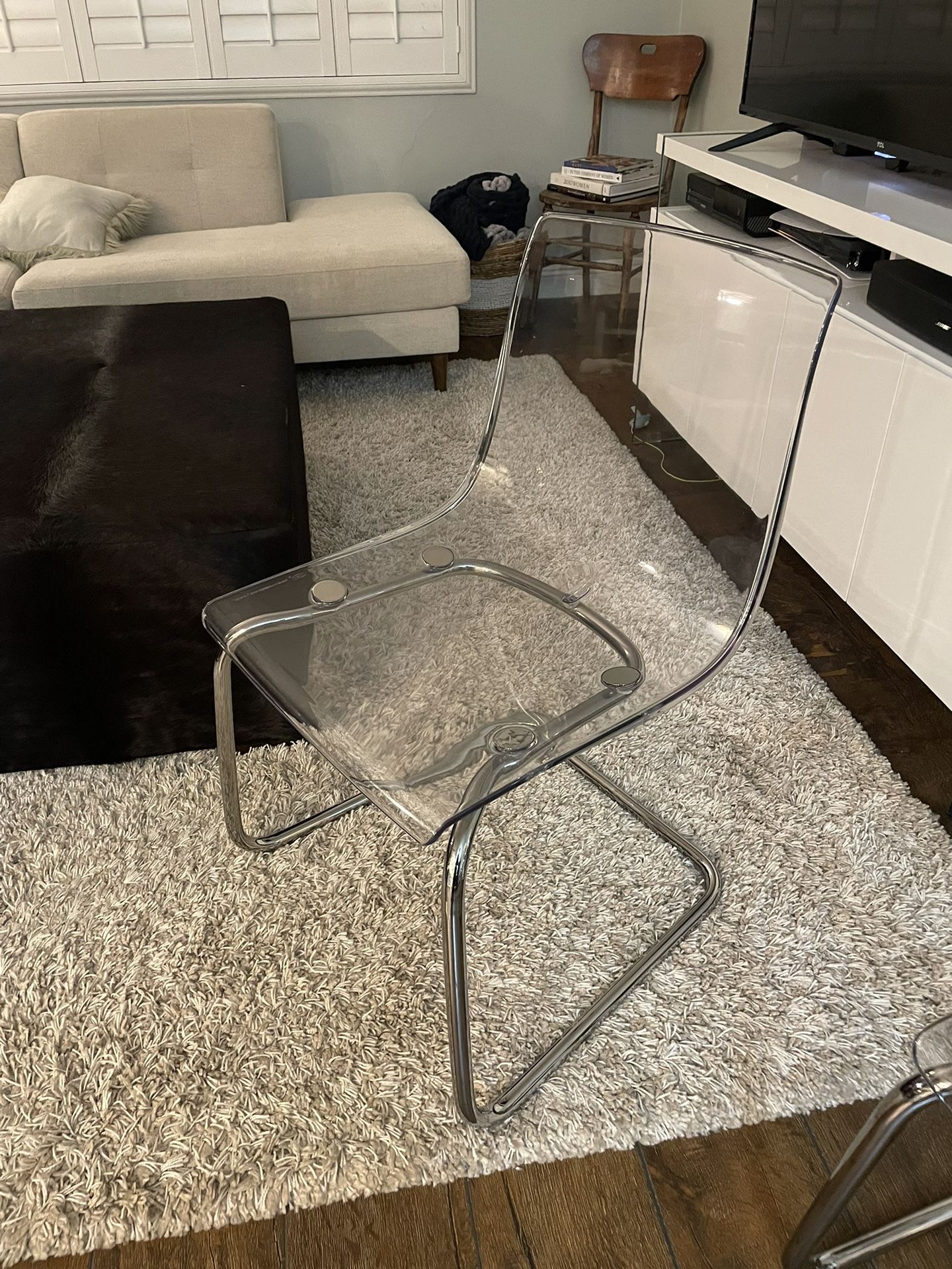 Clear/acrylic IKEA Chairs - Four
