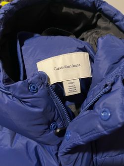 Calvin Klein Jeans blue Hooded Puffer Jacket