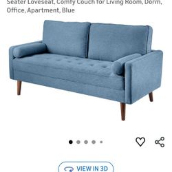 koorlian 68 inch Sofa Couch, Mid Century Modern Sofa