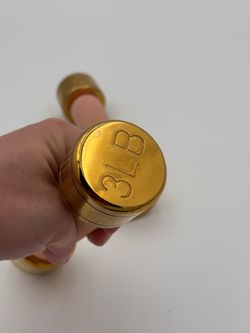 Blogilates 3lb Gold Dumbbells