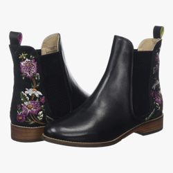 Joules Floral Chelsea Boots