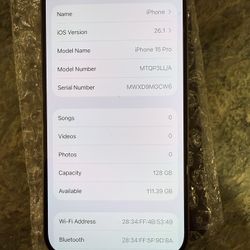 iPhone 15 Pro 128gb 