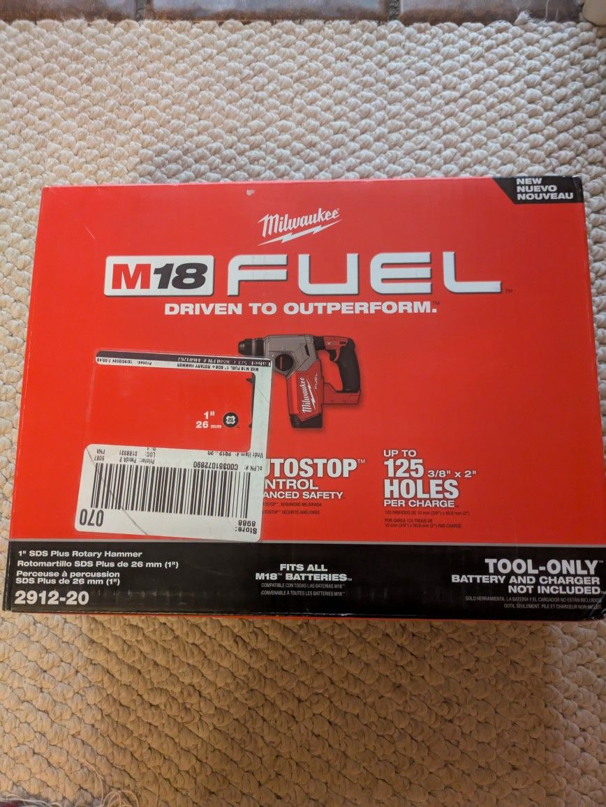 Milwaukee 1" Rotary Hammer New
