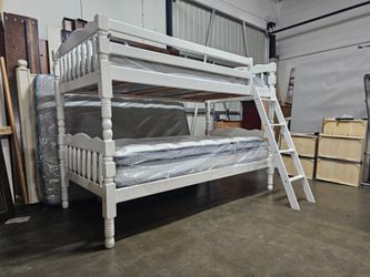 Twin Bunk Bed And Mattress