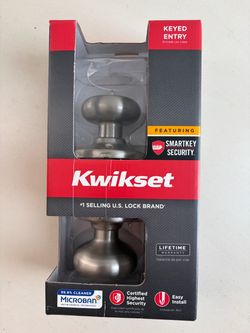 Kwikset Keyed Entry Door Knob SmartKey Security