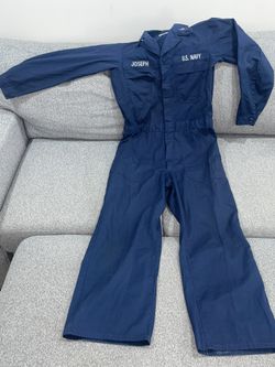 US Navy Blue Flame Resistant Work Utility Coveralls Size 38R…(#20)