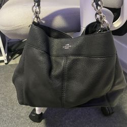 BLACK COACH LEXI SHOULDER BAG