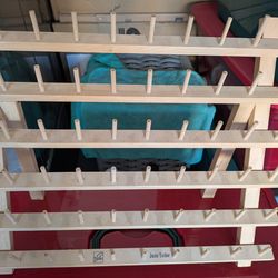 Two Wooden Thread Stands $6