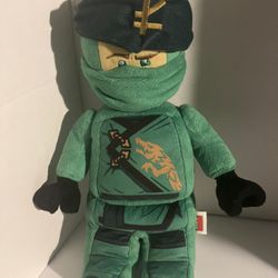 Lego Ninjago Lloyd Ninja Warrior 14” Plush Character Green Manhattan Toy Stuffed