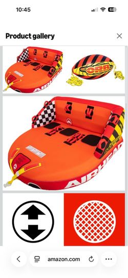 3 rider towable tube for boat or ski