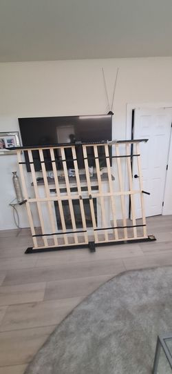 Queen size bed with frame