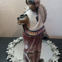 RARE LE Lladro Spain Pepita with Sombrero 7" Figurine 
