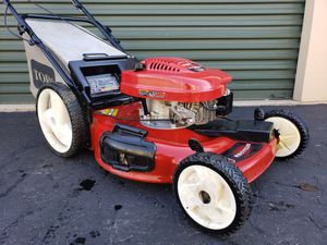 Photo Toro FWD self propelled lawn mower 6.5hp Tecumseh runs great BIG WHEEL PRICE IS FIRM