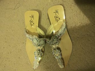 Beautiful silver sandals