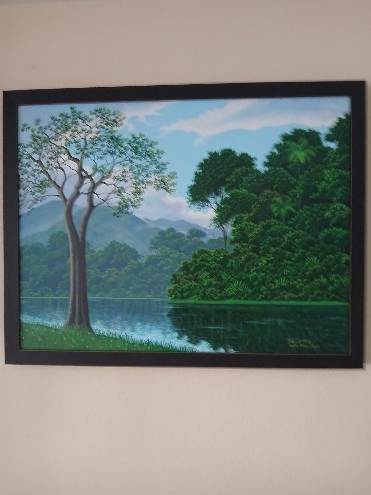 Signed Oil On Canvas Painting