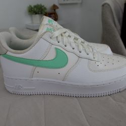 Mint/ White Air Forces 