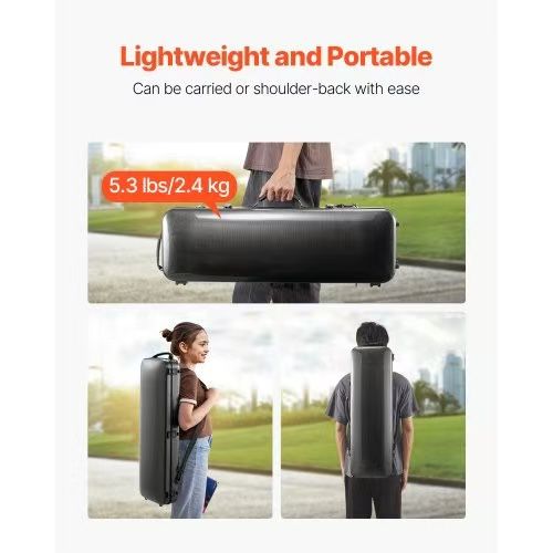 4/4 Full Size Violin Case, Built-in Hygrometer, Lightweight Portable Travel Carrying Bag, with Plush Lining, Shoulder Straps, Anti-Scratch, Profession