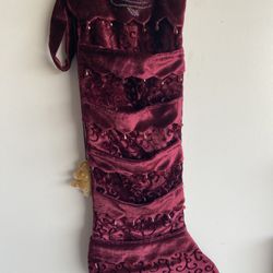 Large Velvet Christmas Stocking