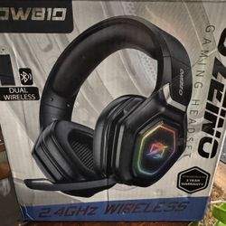 Headset, Gaming With Led Light And Usb Dongle And Bluetooth As Well