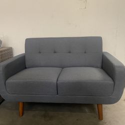 New Mini Couch Love Seat Sofa Gray & beige available 