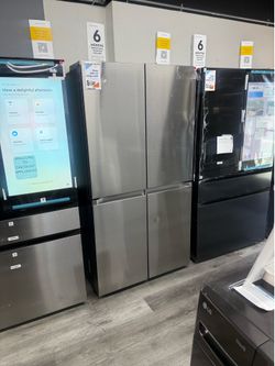 SAMSUNG 4-DOOR FLEX COUNTER DEPTH REFRIGERATOR WITH BEVERAGE CENTER 😍