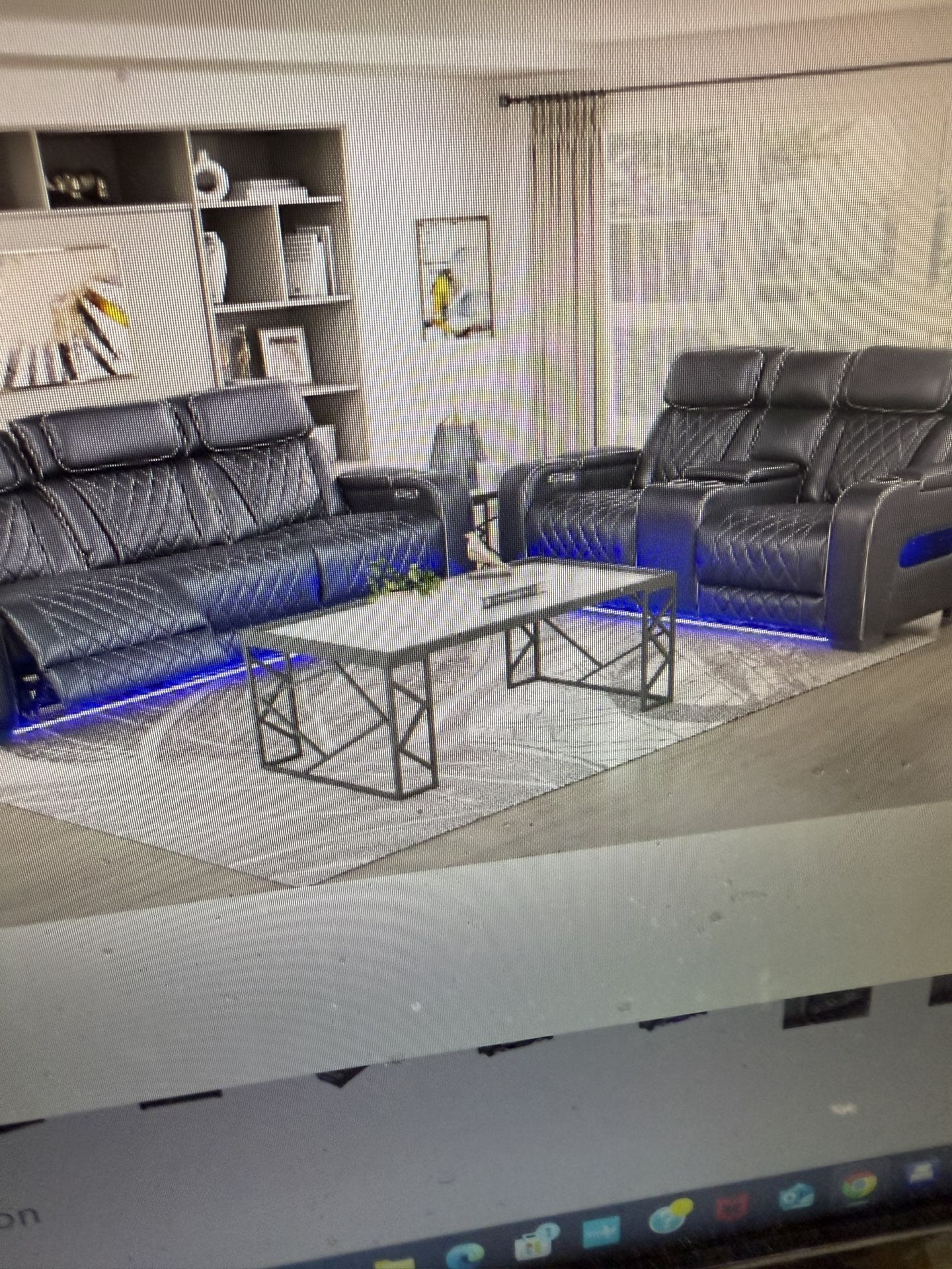 Power Reclining Sofa & Power Reclining Love Seat On Sale