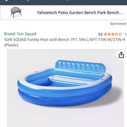 Brand New Inflatable Pool 7.5 X 6.11 X 27“