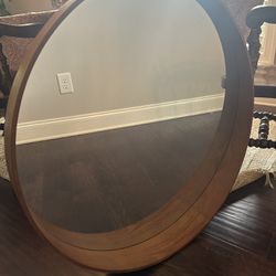 32 Inch Wood Mirror 