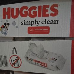 Huggies Simply Clean Unscented Baby Wipes, 11 Pack, 704