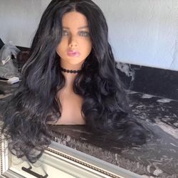 New Black Lace Wig