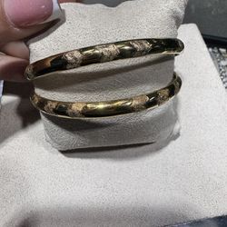 10k Bangle Bracelet Size 8