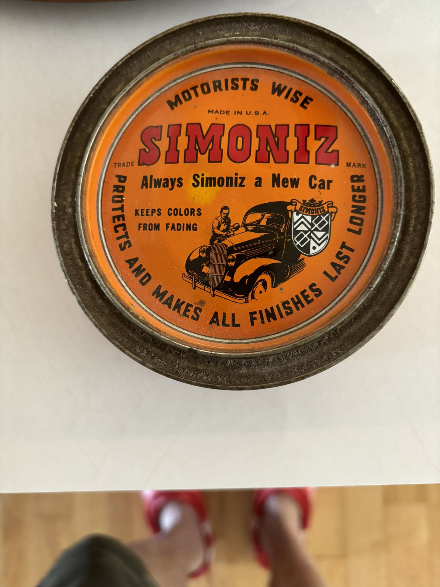 1930s Can Of Simoniz Wax