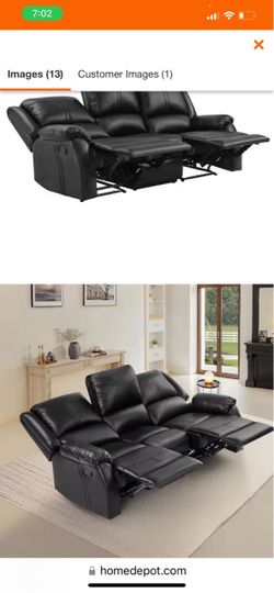 Brand new real leather living room set