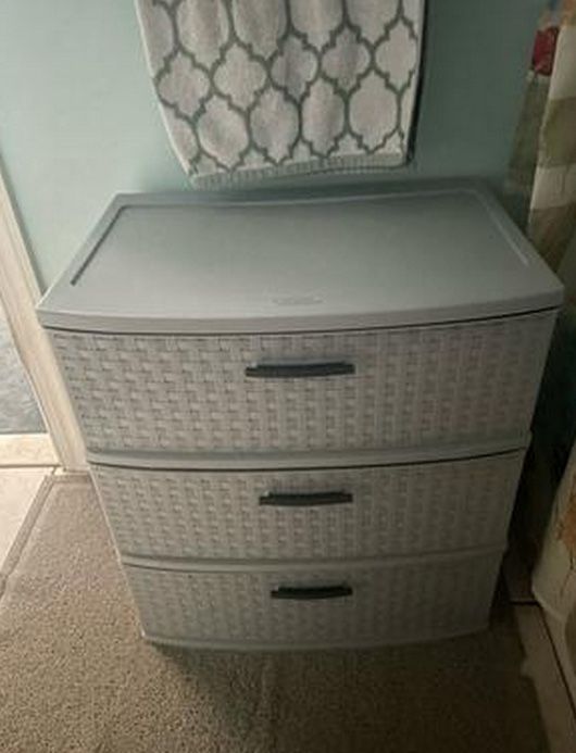 Plastic Gray Drawers