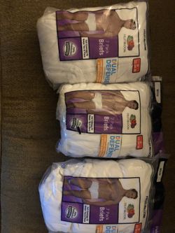 Men's Cotton White Briefs, 7 Pack