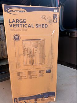 Suncast 2 ft. 8 in. x 4 ft. 5 in. x 6 ft. Large Vertical Storage Shed