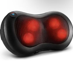 Neck and Back Massager Pillow, Shiatsu Electric Shoulder Massagers with Heat, 3D Deep Tissue Kneading for Shoulder, Legs, Foot, Body Muscle Pain Relie