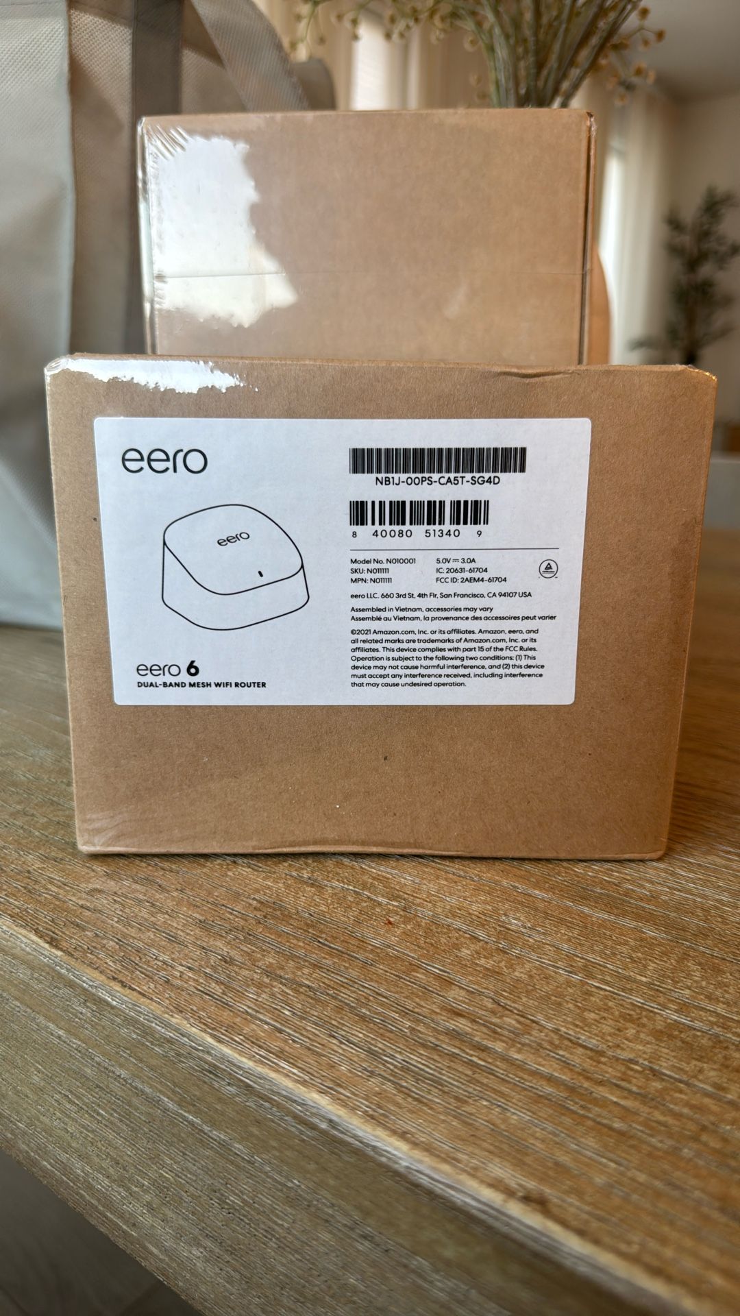 Amazon eero 6 mesh WiFi Router N010001 White NEW