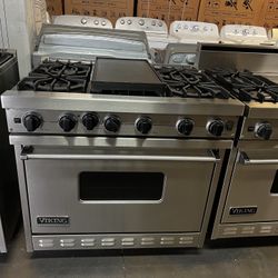 Viking 36”wide All Gas Range Stove In Stainless Steel 6Burners 