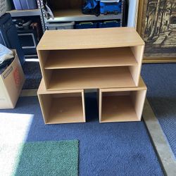 Wood Boxes And Shoe Rack